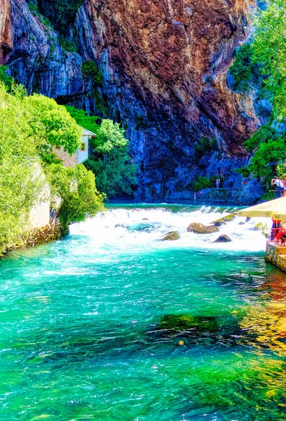 Blagaj Bosnia Herzegovina Junio 2019 Primavera Del Río Buna Blagaj —  Fotos de Stock