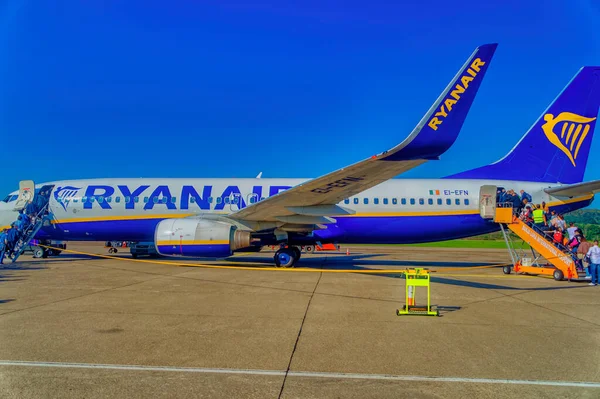 Banja Luka Bosnia Herzegovina Septiembre 2019 Ryanair Boeing 737 800 — Foto de Stock