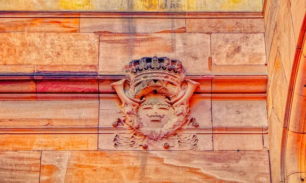 Stockholm Sweden Вересня 2019 Орнаментальний Декор Фасаді Публічного Будівництва Стокгольмі — стокове фото