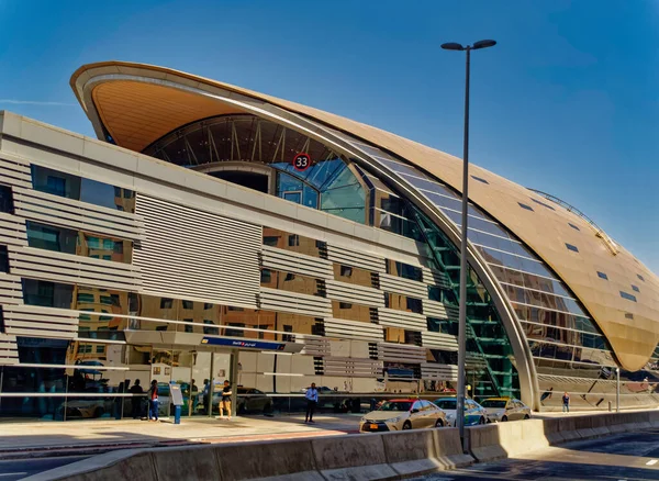 Дубай Оаэ Ноября 2019 Года Современное Здание Станции Метро Дубае — стоковое фото