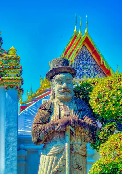 Bangkok Thailand Dezembro 2019 Uma Escultura Homem Que Provavelmente Representa — Fotografia de Stock