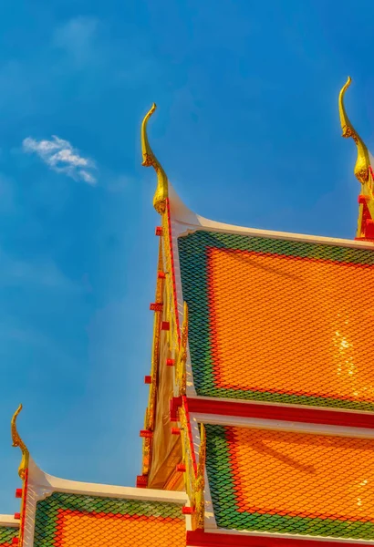 Chofa Thajský Architektonický Dekorativní Ozdoba Která Zdobí Vrchol Konci Střechy — Stock fotografie