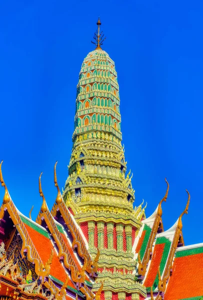 Decorações Tradicionais Coloridas Objetos Templos Budistas Bangkok Tailândia — Fotografia de Stock