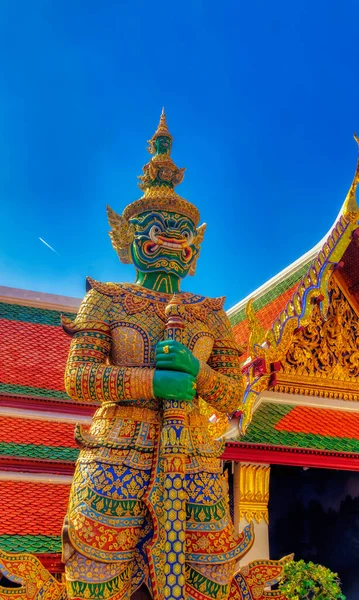 Bangkok Tajlandia Grudnia 2019 Hanuman Pomnik Monkey Kinga Pałacu Królewskim — Zdjęcie stockowe