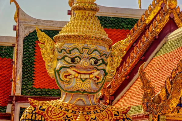 Bangkok Thailand Dezembro 2019 Hanuman Estátua Rei Macaco Dentro Palácio — Fotografia de Stock