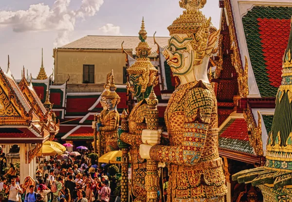 Bangkok Thailand Dezembro 2019 Hanuman Estátua Rei Macaco Dentro Palácio — Fotografia de Stock