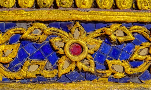 Colourful Traditional Decorations Buddhist Temple Objects Grand Palace Bangkok Thailand — Stock Photo, Image