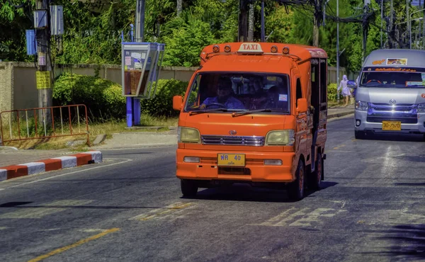 Phuket Thaïlande Janvier 2020 Une Voiture Taxi Locale Tant Que — Photo