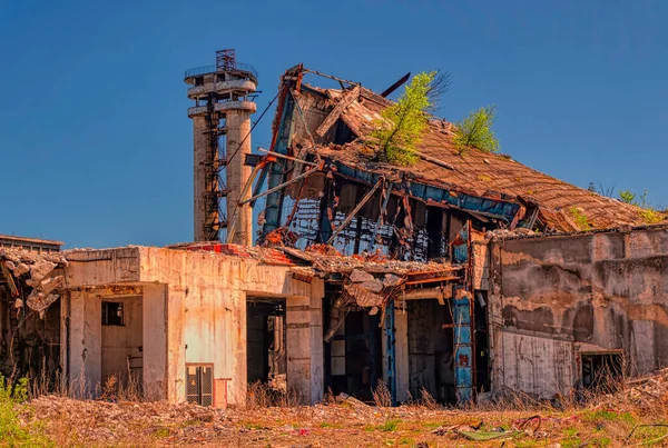 Remains Abandoned Heavy Industry Plant Built Used Communist Era Former — Stock Photo, Image