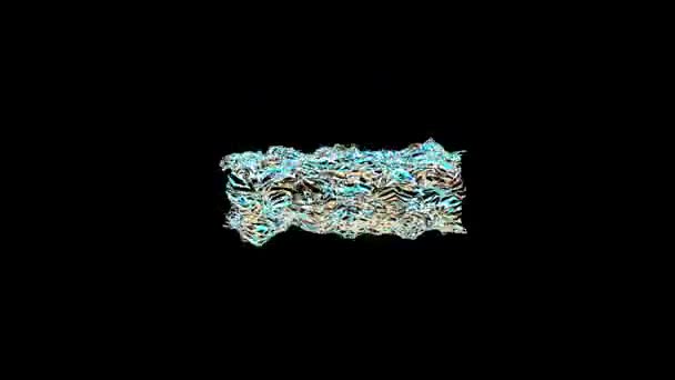 Анимация Обертывания Разворачивания Абстрактной Текстуры Времени Trough Пространстве — стоковое видео