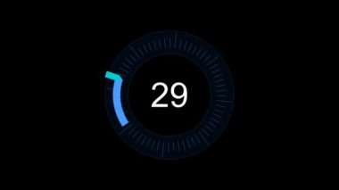 200 'e kadar tam sayılarla gösterilen hareketli dairesel hız ölçer.