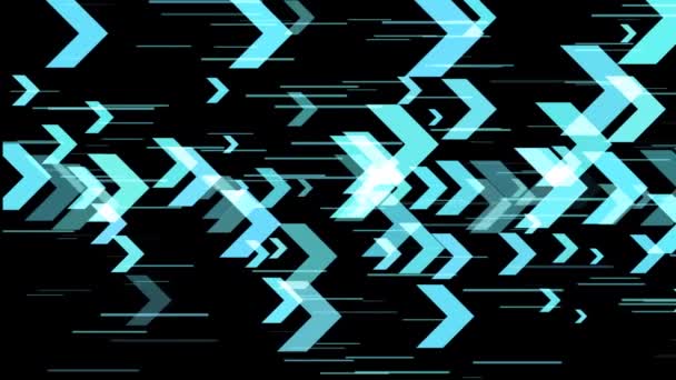 Animation Various Geometrical Objects Moves Trough Space Several Transitions Time — Stock Video