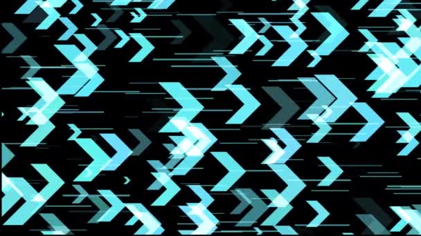 Анімація Різних Геометричних Єктів Які Переміщують Простір Жолобів Декількома Переходами — стокове відео