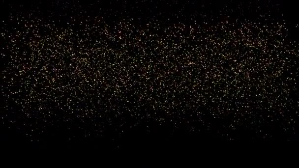 Particles Animation Small Objects Possibility Represent Sky Full Meteors Other — Stock Video