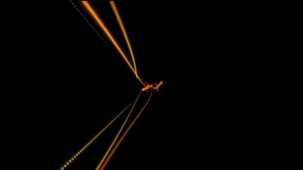 Animace Paprsků Energetických Výbojů Letících Pozadí Popředí Koryta Koření Časové — Stock video