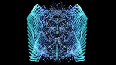 Uzayda zaman içinde birkaç geçiş ile birkaç soyut nesne animasyonu, hücreler, organizma veya doğa içindeki çeşitli süreçlerin olası simülasyonu.