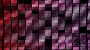 Uzayda zaman boyunca geometrik şekiller gibi dikdörtgenden yapılmış arkaplan animasyonu.