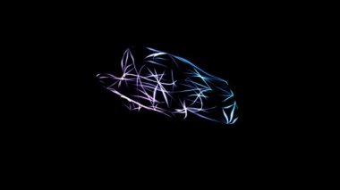 Uzayda birkaç geçiş ile soyut nesne animasyonu, organizma veya doğa içindeki çeşitli süreçlerin olası simülasyonu.