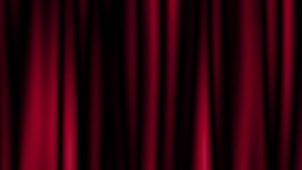 Animação Forma Grande Cortina Teatro Vermelho — Vídeo de Stock