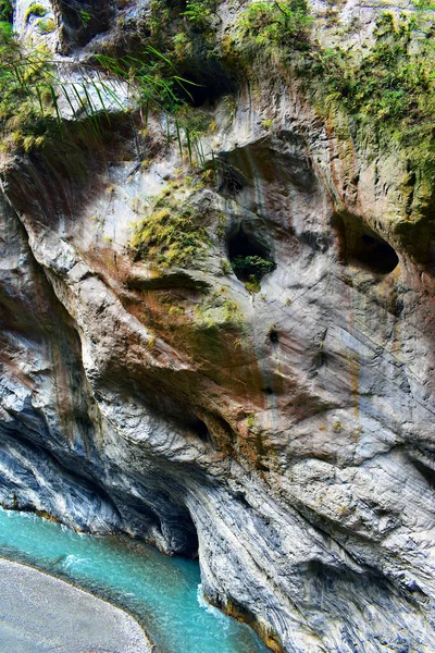 Condado Hualien Taiwán Parque Nacional Del Taroko Garganta Mármol Gruta — Foto de Stock