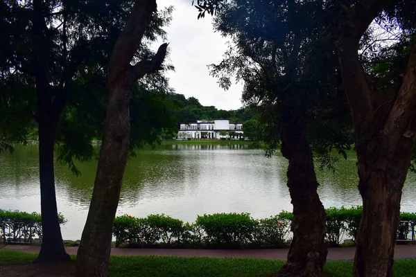 Taipei Tayvan Neihu Bölgesi Ndeki Bihu Park Gölü Nde — Stok fotoğraf