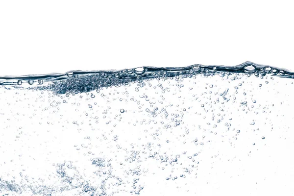 Undervattensbubblor Isolerade Vit Bakgrund — Stockfoto
