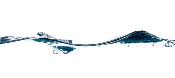 Blått Vatten Vattenstänk Isolerad Vitt — Stockfoto