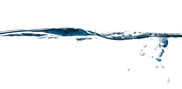 Ivás Víz Absztrakt Hullám Víz Elszigetelt Fehér Alapon — Stock Fotó