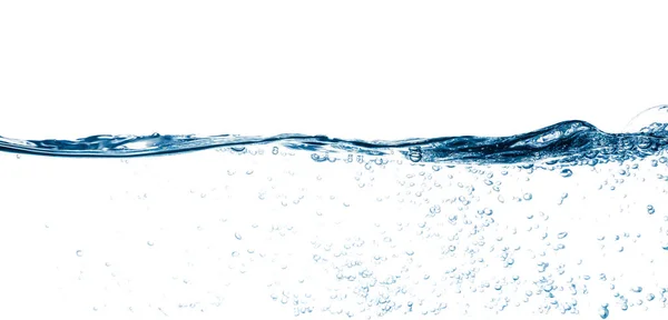 Drinkwater Abstracte Luchtbel Geïsoleerd Witte Achtergrond — Stockfoto