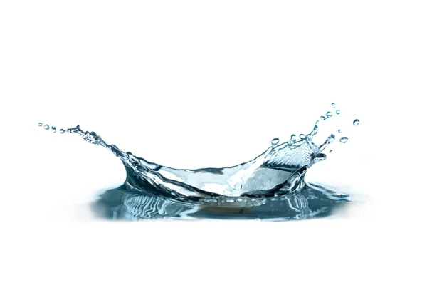 Woda Pitna Abstrakcyjny Plusk Wody Izolowany Białym Tle — Zdjęcie stockowe