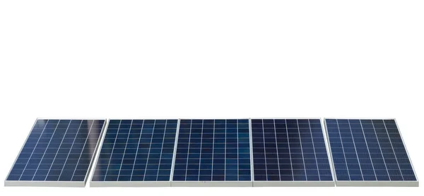 Solární Panel Energie Obnovitelných Zdrojů Izolované Bílém Pozadí — Stock fotografie