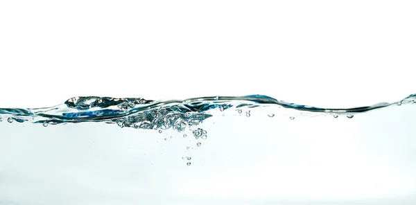Absztrakt Vízhullám Splash Elszigetelt Fehér Alapon — Stock Fotó