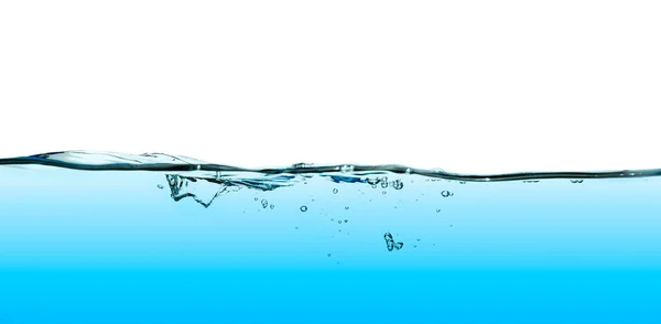 Abstraktní Voda Vlna Splash Izolované Bílém Pozadí — Stock fotografie
