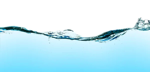 Abstrakte Wasserwelle Spritzt Isoliert Auf Weißem Hintergrund — Stockfoto