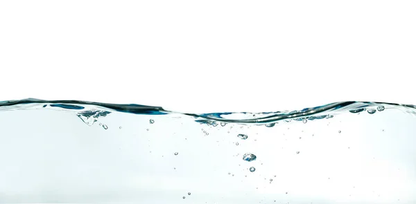 Salpicadura Ola Agua Abstracta Aislada Sobre Fondo Blanco — Foto de Stock