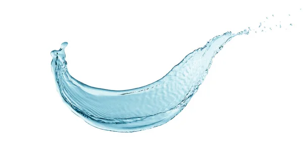 Splash Σχήμα Νερού Που Απομονώνονται Λευκό Φόντο — Φωτογραφία Αρχείου