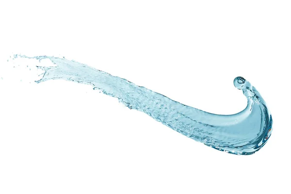 Splash Water Shape Isolated White Background — Stock Photo, Image