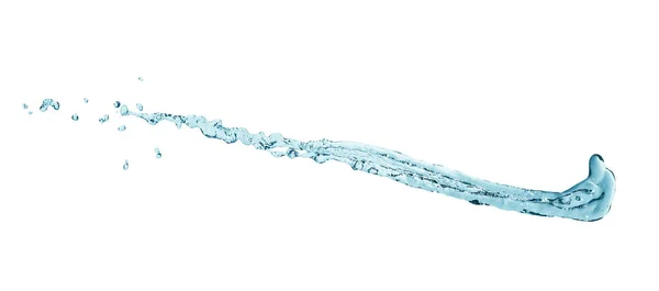 Spritzwasser Form Isoliert Auf Weißem Hintergrund — Stockfoto