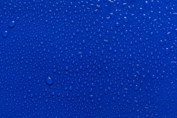 Abstrakte Wassertropfen Blauer Hintergrund — Stockfoto