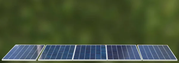 Panele Słoneczne Energia Odnawialna — Zdjęcie stockowe