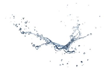 su sıçraması izole edilmiş beyaz arkaplan
