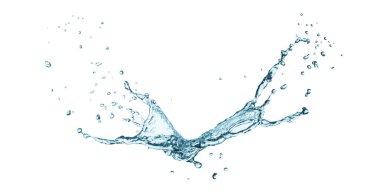 su sıçraması izole edilmiş beyaz arkaplan
