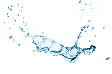 su sıçraması izole edilmiş beyaz arkaplan