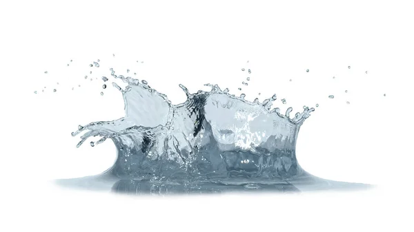 Water Drop Splash Isolated White Background — Stock Photo, Image