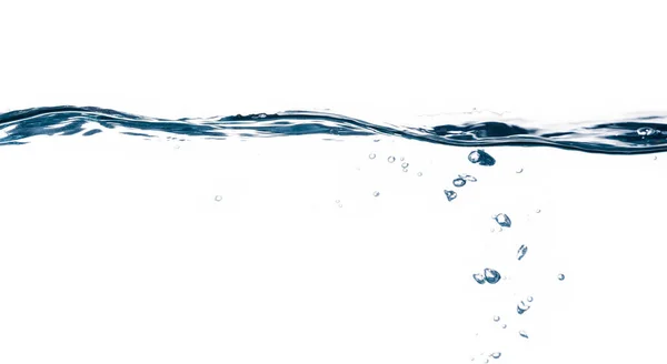 Acqua Blu Spruzzi Acqua Isolati Bianco — Foto Stock