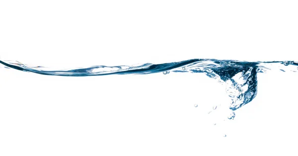 Blue Water Water Splash Isolated White — Stock Photo, Image