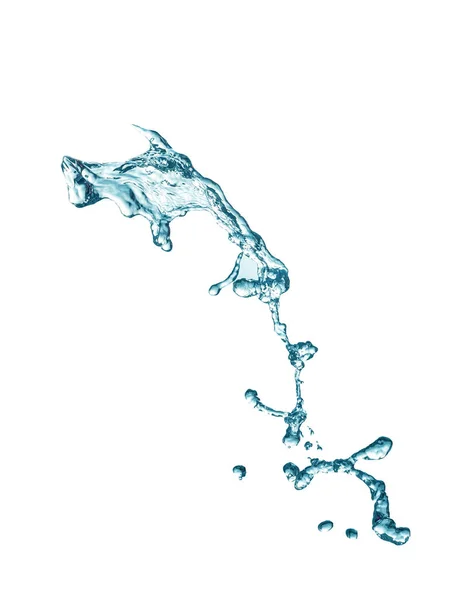 Vodní Stříkance Izolované Bílém Pozadí — Stock fotografie