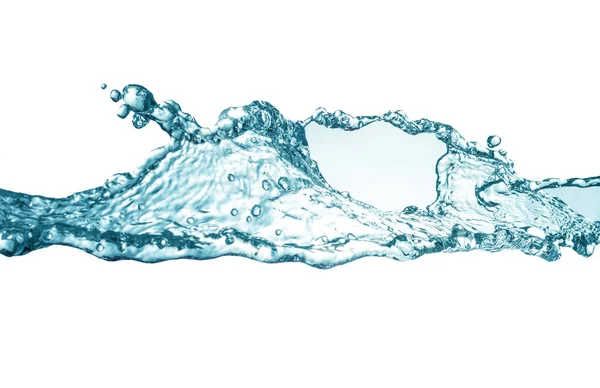 Wasserspritzer Isoliert Auf Weißem Hintergrund — Stockfoto