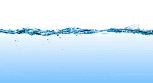 Vodní Stříkance Bubliny Izolované Bílém Pozadí — Stock fotografie
