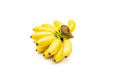 A bunch of bananas isolated from a white background. clipart